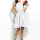 A-Line/Princess Bateau Pleats Sleeveless Short Taffeta Bridesmaid Dresses DEP0005452