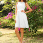 A-Line/Princess Scoop Lace Sleeveless Short Elastic Woven Satin Bridesmaid Dresses DEP0005043