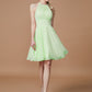 A-Line/Princess Chiffon Knee-Length Sleeveless Scoop Bridesmaid Dresses DEP0005275