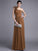 Sheath/Column One-Shoulder Sleeveless Pleats Long Chiffon Bridesmaid Dresses DEP0005498