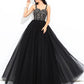Ball Gown Straps Applique Sleeveless Long Net Quinceanera Dresses DEP0002196