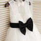 A-line/Princess Scoop Sleeveless Bowknot Long Tulle Dresses DEP0007604