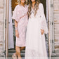A-Line/Princess V-neck Lace Sash/Ribbon/Belt Chiffon Long Sleeves Sweep/Brush Train Wedding Dresses DEP0006040