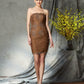 Sheath/Column Strapless Lace Sleeveless Short Lace Mother of the Bride Dresses DEP0007421