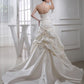 Trumpet/Mermaid Beading Long Satin Sleeveless Strapless Wedding Dresses DEP0006951