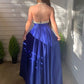 Ball Gown Satin Jewel Crystal Sleeveless Floor-Length Dresses DEP0004593