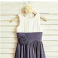 A-line/Princess Scoop Sleeveless Ruffles Tea-Length Chiffon Flower Girl Dresses DEP0007860