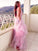 A-Line/Princess V-neck Ruffles Organza Sleeveless Floor-Length Dresses DEP0004499