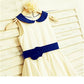 A-line/Princess Scoop Sleeveless Hand-made Flower Tea-Length Satin Flower Girl Dresses DEP0007920
