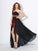A-Line/Princess Sweetheart Sequin Sleeveless High Low Chiffon Dresses DEP0002944