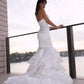 Trumpet/Mermaid Satin Sweetheart Sleeveless Layers Sweep/Brush Train Wedding Dresses DEP0006372