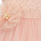 A-line/Princess Scoop Sleeveless Tulle Sash/Ribbon/Belt Ankle-Length Flower Girl Dresses DEP0007736