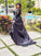 A-Line/Princess Satin Lace Bateau Long Sleeves Asymmetrical Plus Size Dresses DEP0001484