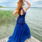 Trumpet/Mermaid Jewel Tulle Beading Sleeveless Floor-Length Dresses DEP0004766