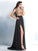A-Line/Princess V-neck Rhinestone Sleeveless Long Chiffon Dresses DEP0002866