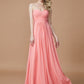 A-Line/Princess Sweetheart Sleeveless Floor-Length Chiffon Bridesmaid Dresses DEP0005518