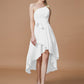 A-Line/Princess One-Shoulder Sleeveless Layers Asymmetrical Chiffon Bridesmaid Dresses DEP0005056