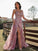 A-Line/Princess Lace Ruffles V-neck Sleeveless Floor-Length Dresses DEP0001570