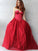 Ball Gown Sleeveless Tulle With Ruffles Sweetheart Floor-Length Dresses DEP0004698