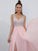 A-Line/Princess Straps Beading Sleeveless Chiffon Floor-Length Dresses DEP0001512