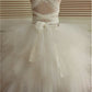 Ball Gown Scoop Sleeveless Lace Ankle-Length Tulle Flower Girl Dresses DEP0007484