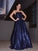 A-Line/Princess Sequins Spaghetti Straps Ruffles Sleeveless Floor-Length Dresses DEP0001637