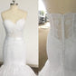 Trumpet/Mermaid Sweetheart Court Train Lace Tulle Sleeveless Wedding Dresses DEP0006134