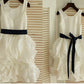 A-line/Princess Sleeveless Scoop Bowknot Tea-Length Chiffon Flower Girl Dresses DEP0007834