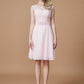 A-Line/Princess Bateau Sleeveless Lace Short/Mini Chiffon Bridesmaid Dresses DEP0005467