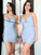 Sheath/Column Ruched V-neck Sleeveless Short/Mini Dresses DEP0001611