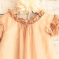 A-line/Princess Scoop Short Sleeves Tea-Length Chiffon Flower Girl Dresses DEP0007767