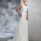 Trumpet/Mermaid V-neck Lace Sleeveless Long Lace Wedding Dresses DEP0006721