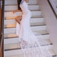 Trumpet/Mermaid Lace Sleeveless Halter Sweep/Brush Train Wedding Dresses DEP0005941