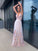 A-Line/Princess Applique Tulle V-neck Sleeveless Floor-Length Dresses DEP0001498