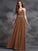 A-line/Princess Sweetheart Ruched Sleeveless Long Chiffon Bridesmaid Dresses DEP0005563