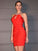 Sheath/Column Jersey Ruched Halter Sleeveless Short/Mini Homecoming Dresses DEP0004799