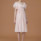 Empire Sweetheart Short Sleeves Knee-Length Ruched Chiffon Bridesmaid Dresses DEP0005505