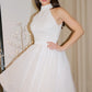 A-Line/Princess Sleeveless Halter Beading Tulle Short/Mini Homecoming Dresses DEP0004170