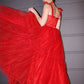 A-Line/Princess Lace Ruffles Square Sleeveless Floor-Length Dresses DEP0004708