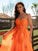 A-Line/Princess Tulle Applique Sweetheart Sleeveless Floor-Length Dresses DEP0001392