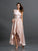 Sheath/Column Sleeveless High Low Silk like Satin Bridesmaid Dresses DEP0005141