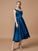 A-Line/Princess V-neck Satin Asymmetrical Sleeveless Bridesmaid Dresses DEP0005395