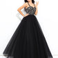 Ball Gown Straps Applique Sleeveless Long Net Quinceanera Dresses DEP0002196