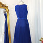 A-Line/Princess Chiffon Jewel Sleeveless Floor-Length Ruffles Dresses DEP0004714