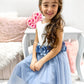 A-Line/Princess Tulle Hand-Made Flower Scoop Sleeveless Tea-Length Flower Girl Dresses DEP0007470