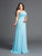 A-Line/Princess One-Shoulder Rhinestone Sleeveless Long Chiffon Plus Size Dresses DEP0004207