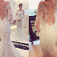 Trumpet/Mermaid Off-the-Shoulder Long Sleeves Lace Chapel Train Wedding Dresses DEP0006082