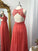 A-Line/Princess Chiffon Applique Scoop Floor-Length Sleeveless Dresses DEP0004768