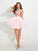 A-Line/Princess Sheer Neck Sequin Sleeveless Short Chiffon Cocktail Dresses DEP0002265
