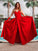 A-Line/Princess Satin Ruffles Sweetheart Sleeveless Floor-Length Dresses DEP0004638